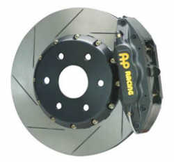 AP Racing Front Big Brake Kit - 6-piston Black Calipers, slotted