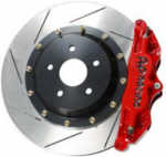AP Racing Rear Big Brake Kit - 4-piston Red Calipers, slotted